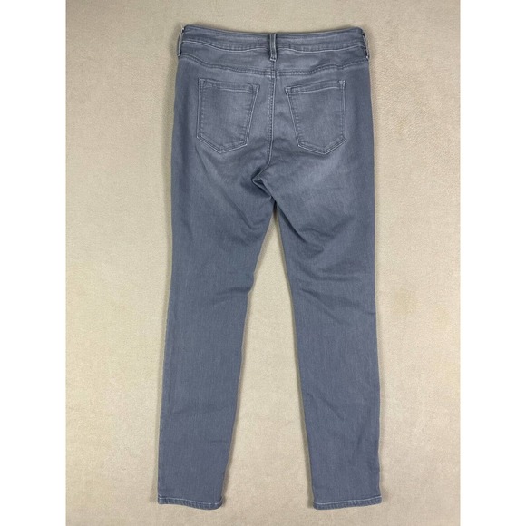 Athleta Womens 8 Skinny Jeans Mid Rise Stretch Zipper Fly Athletic Fit Gray - Picture 10 of 11
